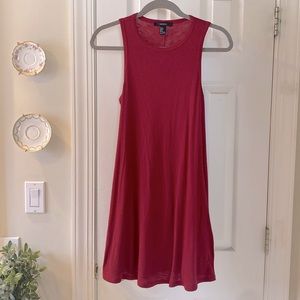 Forever 21. Burgundy / Red Tank Shift Dress. Size Small.